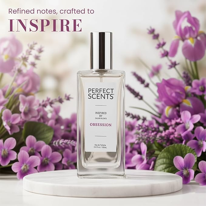 Perfect Scents Fragrances, Inspired by Calvin Klein’s Obsession, Women’s Eau de Toilette, CLEAN, Vegan, Paraben-Free, Phthalate-Free, Never Tested on Animals, 3.4 Fluid Ounces