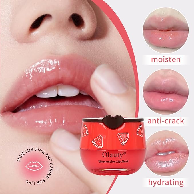10 PCS Bee Lip Balm Honey Pot, Honey Lip Mask Bulk, Moisturizing Lip Sleeping Mask Hydrating Prevention Dry & Cracked Lip, Reduce Lip Lines and Wrinkles, Mothers Day Gifts，Bulk Gifts