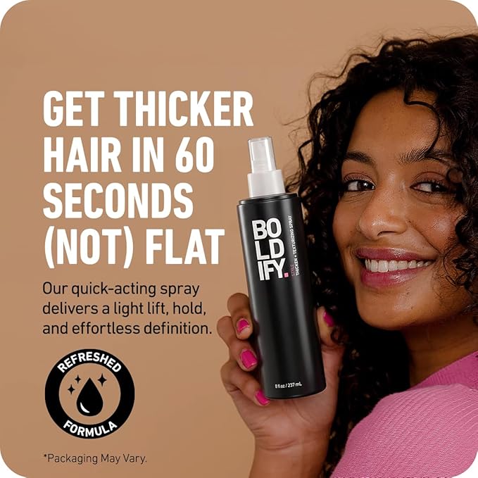 Boldify Hair Thickening Spray - Volume Booster - Stylist-Recommended Texture Spray for Hair Women & Men - 8oz