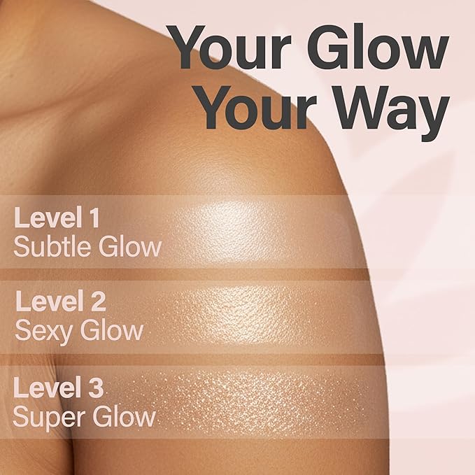 Glimmer Goddess Shimmer Body Butter with Organic Whipped Shea Butter for Hydration, Moisturizing & Silky Natural Glow - Diamond Sexy, 2 oz