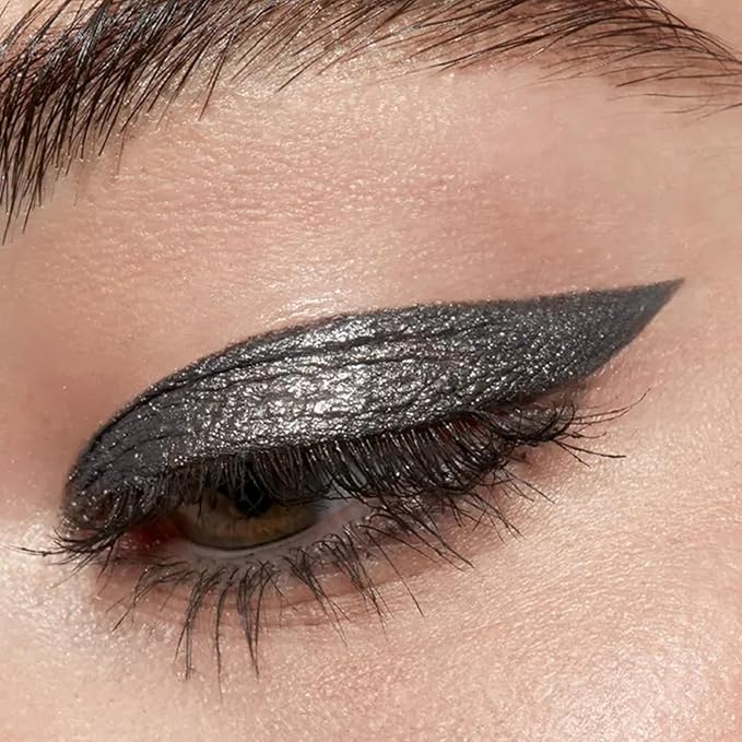 Liquid Eyeshadows, Long-lasting Liquid Glitter-Eyeshadows Colorful Eye Shadows for Eye-Makeup (Black)