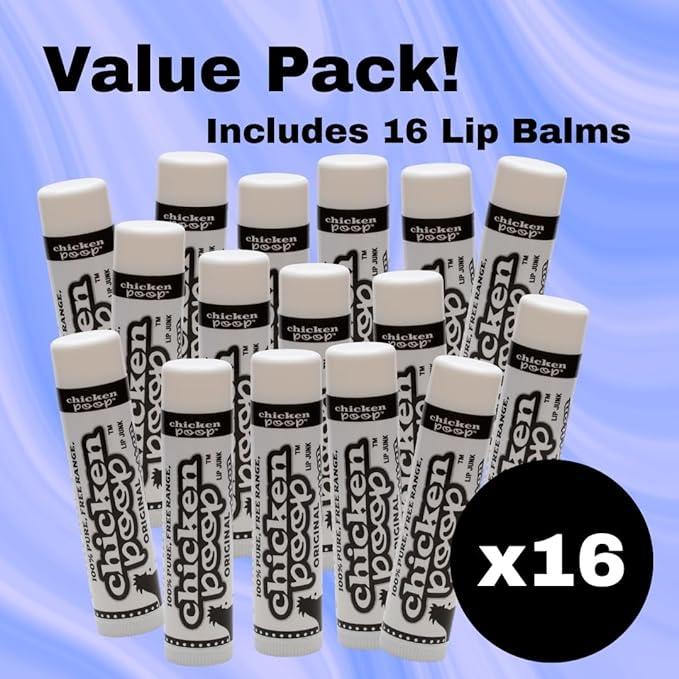 Chicken Poop® Original Lip Balm | Natural Moisturizing Lip Treatment with Beeswax & Essential Oils | Lavender Flavor | Funny Name, Serious Moisture | Petroleum‑Free, Paraben‑Free Lip Care (16)