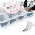 One V Salon, 1000 Loose Professional Use Premade Fans Eyelash Extensions, C Curl Volume Lashes, 10D 20D 14D-0.05 Thickness, 9-16mm Fluffy Handmade Fan Mixed Tray