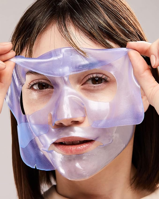 Patchology Hydrogel Face Mask with Retinol and Peptides Beauty Sleep - Gel Face Mask for women and men to reduce fine lines, and hydrate skin. 1 count.