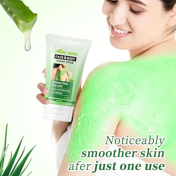 KP Bump Eraser Foot & Body Scrub Keratosis Pilaris Aloe Vera Treatment, Deeply Exfoliates for Hydrated & Nourished Skin Cleanser, Keratosis Pilaris Exfoliator for Dullness, and Pores