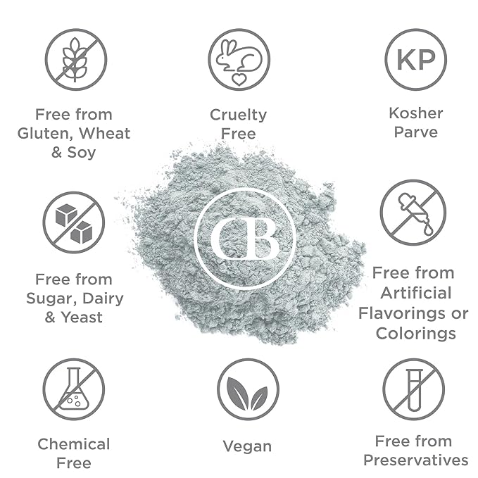 California Biology Clay Mask - 6 Count Deep Pore Treatment, Kaolin & Calcium Bentonite Clay | Bentonite Clay Detox & Pore Mask, Natural Detox Clays Facial Treatment for Oily & Sensitive Skin Routine