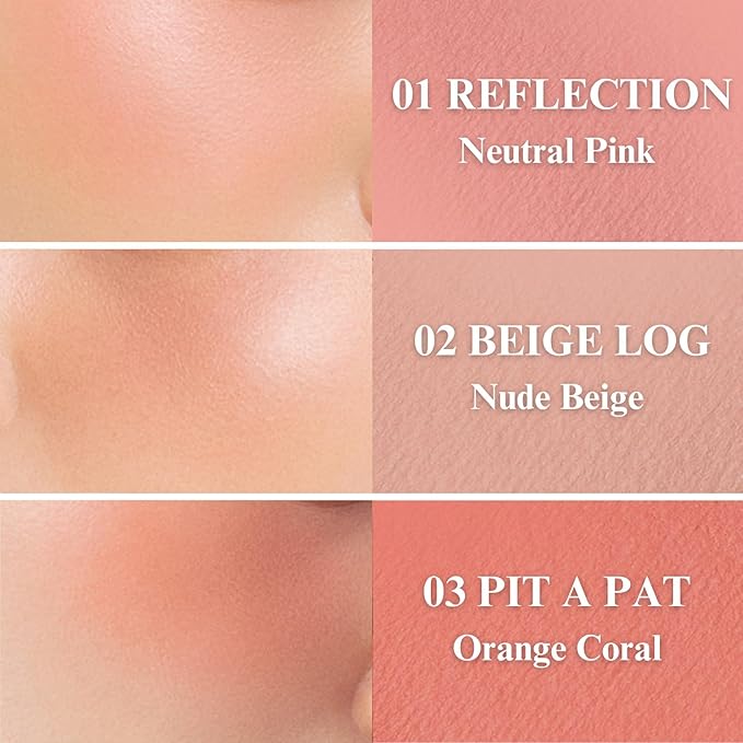 All Over Blusher - Multi-Use Cream Jelly Blush for Eyes & Cheeks Easy Blend and Buildable Texture with Shimmery Pearls Transparent Natural Finish Korean Face Makeup (11 SHERBET, 0.17 oz)