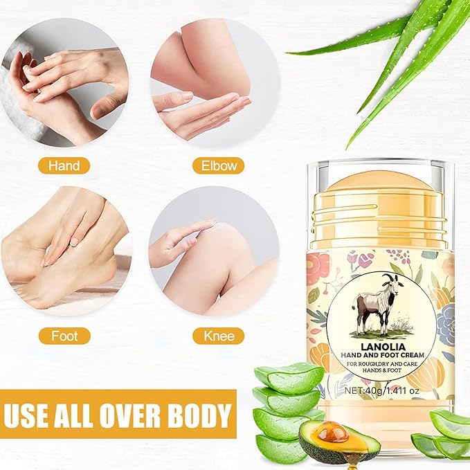 2Pcs Urea Foot Cream 60% for Dry Feet and Skin Maximum Strength,Fast Absorbing,Heel Balm Stick Repairs and Hydrates(Lavender + Aloe Vera & Avocado,Scent A)