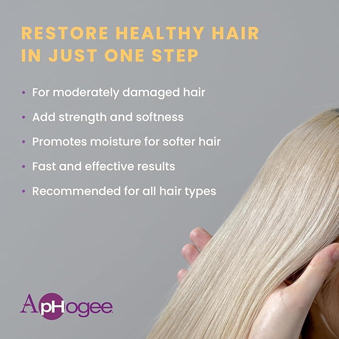 Aphogee Keratin 2 Minute Reconstructor, 8 fl oz – Deep Conditioner for Color-Treated & Heat-Styled Hair, Smooths & Adds Shine