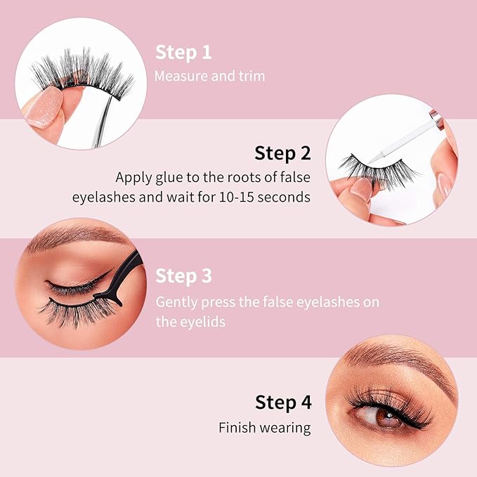 DYSILK Mink Lashes False Eyelashes - Mink Eyelashes Fluffy 10 Pairs 6D Mix Style Faux Lashes Pack Wispy Eyelashes Fluffy Reusable Lashes Natural Look Mink Fake Eyelashes Cat Eye Lashes | 19mm