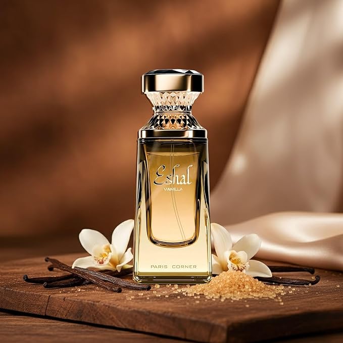 Paris Corner | Eshal Vanilla EDP 3.4 Fl Oz | Perfume for Women | Sweet, Warm, Sensual & Long-Lasting Fragrance | Indulge in Sugary, Vanilla, Musk Notes