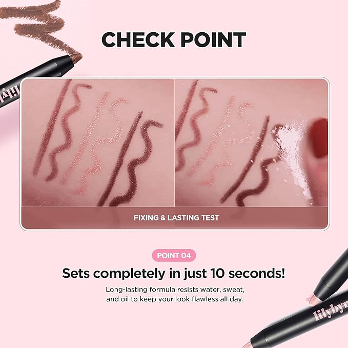 lilybyred Starry Eyes Am9 to Pm9 Gel Eyeliner | Korean Gel Eyeliner, Intense Color Payoff, Creamy Formula, Easy Blending, Built-in Sharpener, Smudge-Proof, Long-Lasting, 0.017 oz. (02 Glam Mocha)