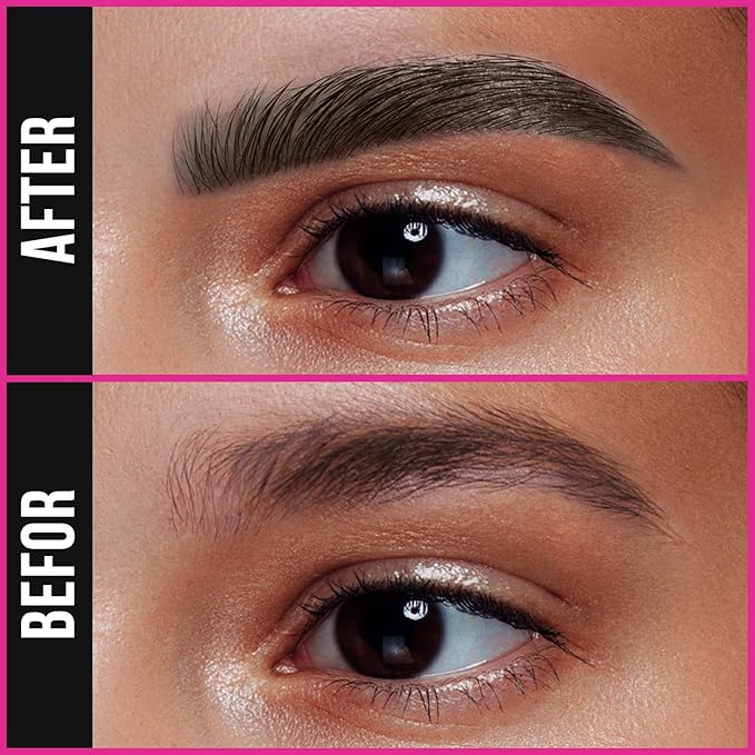 iMethod Microblading Eyebrow Pencil - Eyebrow Pen 2-in-1 Dual-Ended Brow Pencil with 3 Fork-Tip Applicator & Precise Brush-Tip Creates Natural-Looking Brows, Stay on All Day, Dark Grey