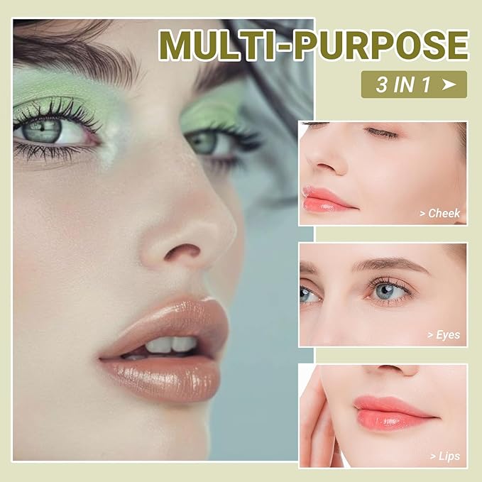 Refillable Eyeshadow Palette - Matte/Glitter/Duo-Chrome Pressed Powder & Cream Formula, Neutral/Shimmer/Smokey Multichrome, Travel-Friendly Iron Pan Refills (ShImmer, D37)