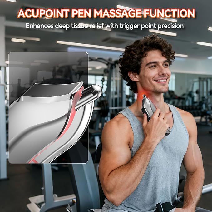Muscle Scraper Tool,Electric Fascial Knife for Deep Tissue Massage - 4 Modes 3 Heating 3 Vibration,Electric Gua Sha,Myofascial Release Tool for Whole Body