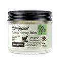 Beef Tallow Honey Balm for Skin: 100% Grass Fed Whipped Organic Moisturizer with Organic Raw Honey, Jojoba Oil, Vitamin E – Natural Face and Body Care for Mature, Dry or Sensitive Skin, 2oz