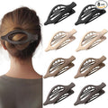 8 Pack French Flat Hair Clips for Women– Large Matte No-Slip Claw Barrettes in Black, Beige, Light Brown & Dark Brown,Strong Hold for Thick & Thin Hair