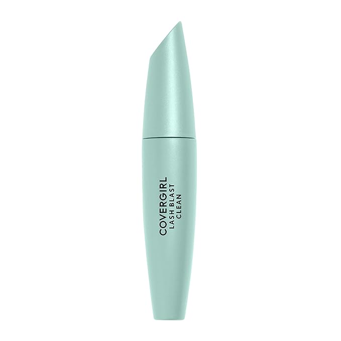 CoverGirl Lash Blast Clean Volume Mascara, Vegan Formula, Volumizing, Smudge-Proof, Pitch Black, 1 Count