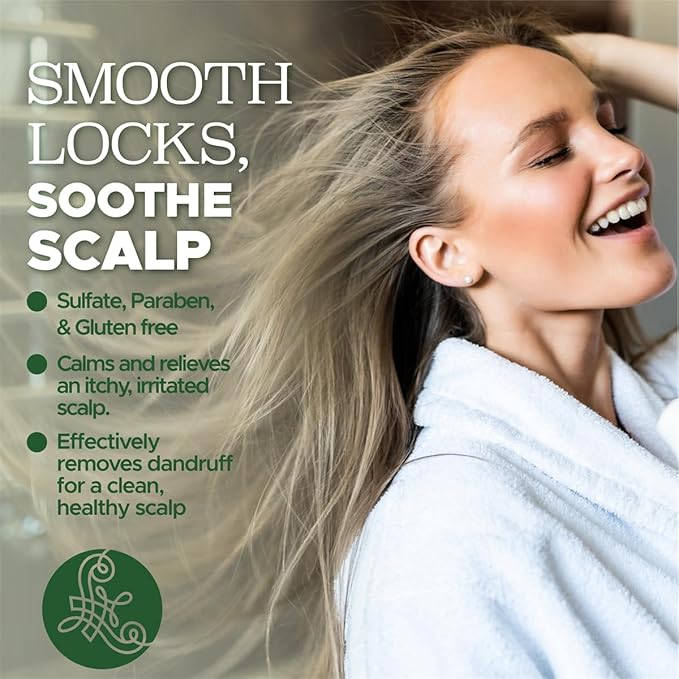 Luseta Clarifying Shampoo and Conditioner Set for Dry Scalp - Tea Tree Mint with Peppermint & Lavender Oil, Helps Refresh Scalp & Reduce Visible Flakes, Sulfate-Free, 2 x 16.9 oz