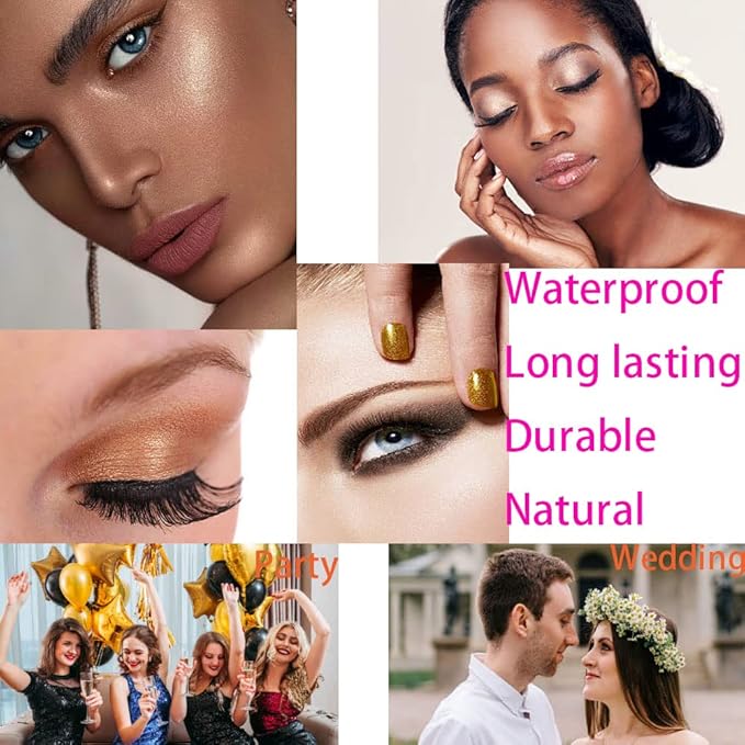 Glitter Eyeshadow Pallet Makeup Sets, 9 Colors Shimmer Sparkle Eyeshadow Palette Diamond Bright Makeup Shimmery Sparkly Glittery Highly Pigmented Waterproof Long-lasting Eye Shadow Palette