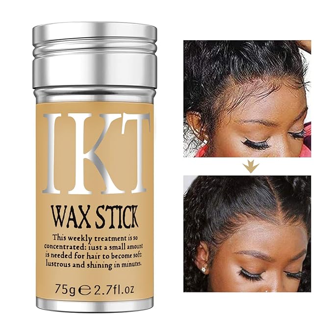 SOVONCARE Hair Wax Stick for Wigs, 3 Pack - Edge Control, Slick Hair Pomade, Non-greasy, Long Lasting Strong Hold Temporary Hair Styling Product for Edge Frizz Hair 2.7 Oz