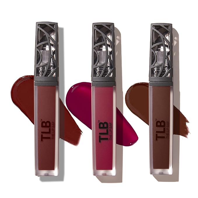 The Lip Bar Liquid Matte Lipstick 3 Pack, Rich Auntie+ Brickhouse + Savage