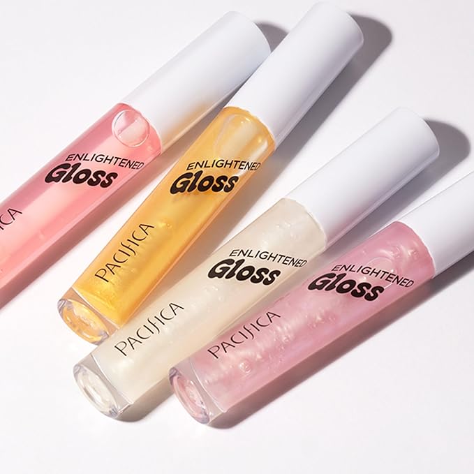 Pacifica Plumping Lip Gloss – Berry Juice Flavored No-Sting Lip Plumper for Fuller, Hydrated Lips, Non-Sticky Volumizing Shine with Shea & Jojoba, Natural Berry Flavor, Vegan & Cruelty-Free 0.14oz