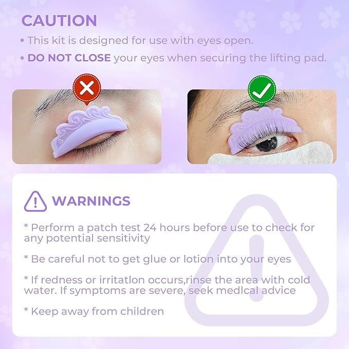 PERMANIA Eyes Open Korean Lash Lift Kit, Easy Use at Home for Eyelash Lifting with Detailed Instruction, Salon Results Instant