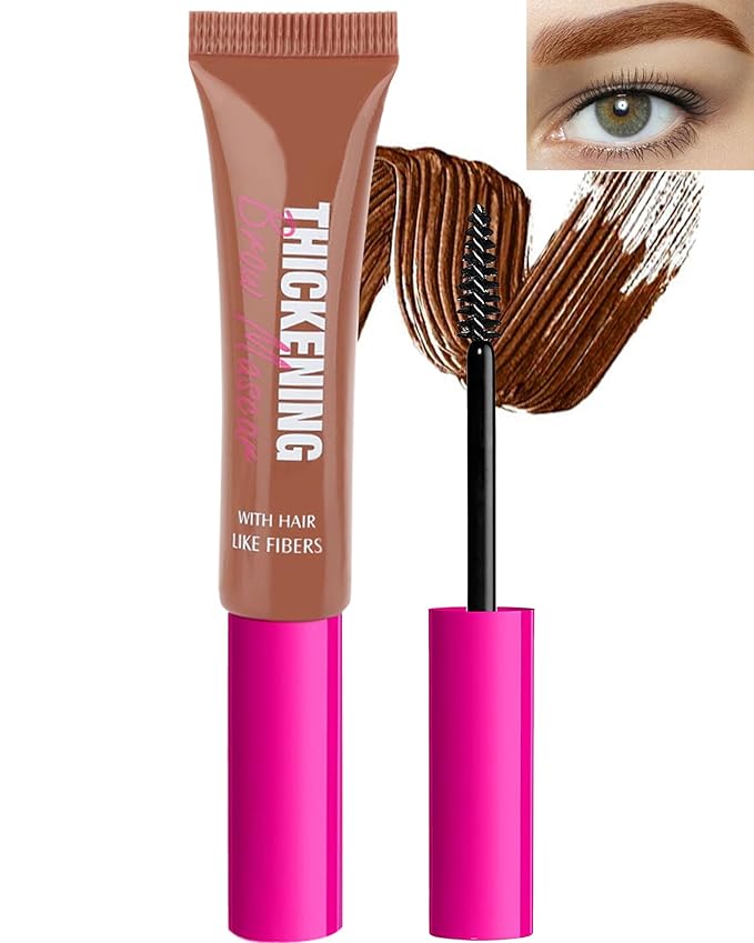 Waterproof Tinted Brow Gel-1Pcs Rich Auburn Thickening Eyebrow Mascara Glue,Brow Fast Shapping,Brow Filler Gream Gel,Long Lasting Eye Makeup for Women,Light Medium Dark Brown Cover Gray Hairs-04