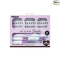 FALSCARA Studio Lash Extension Kit, 54 Stackable Lash Clusters, Medium Volume, 10mm-14mm, ‘Dark Chocolate’, False Eyelashes, InfuseBond, Water-Resistant Seal, BondBoost, Hydro Cleanser, Applicator