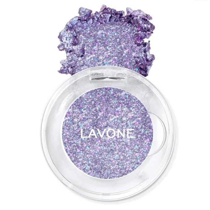 LAVONE Multichrome Eyeshadow, Iridescent Blue-Purple-Gold Eyeshadow Powder, Multidimensional Sparkle with One-Swipe Color, Highly Pigmented, Smooth Non-Falling