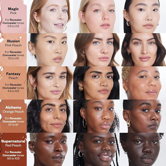 Kosas Revealer Extra Bright Color Corrector – Full Coverage Under Eye Corrector for Dark Circles, Illusion