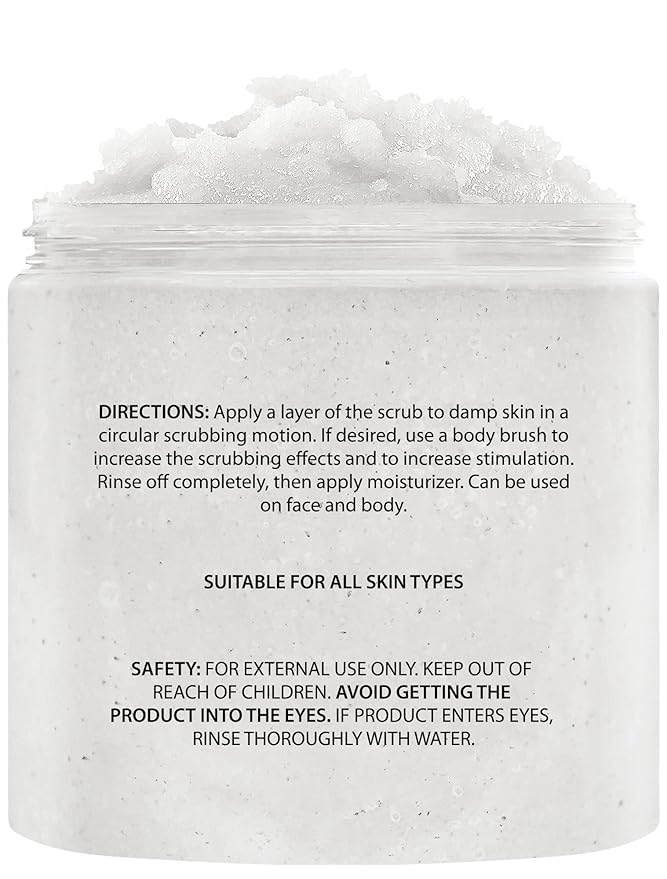 Brooklyn Botany Brown Sugar & Coconut Milk Body Scrub Set – Exfoliating and Moisturizing Face, Body, Hand & Foot Scrubs – 2 x 10 oz