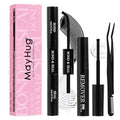 Mayhug Lash Bond and Seal with Lash Glue Remover and Tweezers for Lash Extension Clusters Fast Removal, Waterproof Eyeash Glue Lash Extension Remover Lash Applicator Tools for Beginners