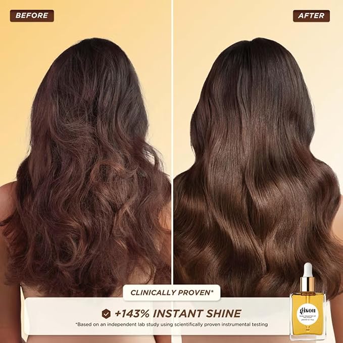 Gisou Glossy & Glazed Set – Honey Infused Hair Oil (20ml / 0.7 fl.oz) & Honey Infused Lip Oil Glazed Plum (Full Size)