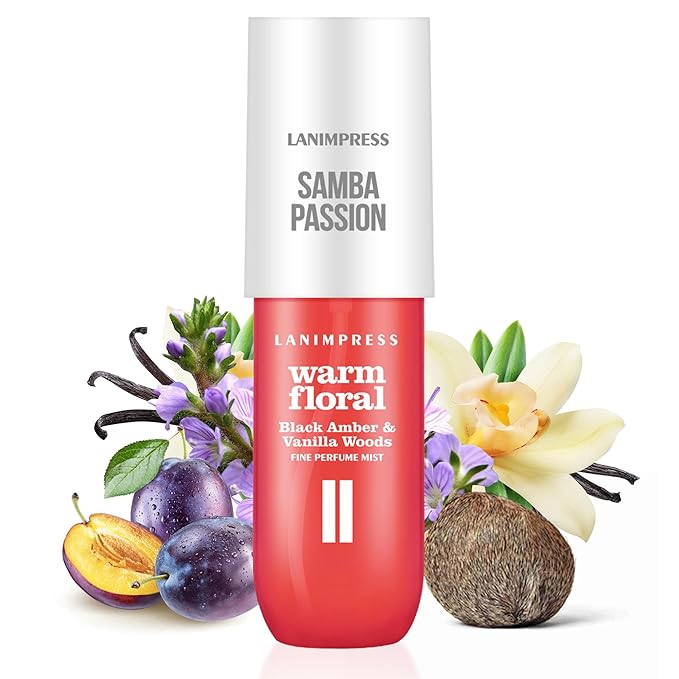 Body Spray, Hair Fragrance Mist for Women, 2 Pack Travel Size Set, No.2 Warm Floral & No.4 Perfume Gourmand,Each 3 Fl Oz, Total 6 Fl OZ