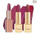 Oulac Metallic Puple Lipstick Set 3PCS, Comfortable Creamy Texture, Smooth No Grainy Feeling, Vegan & Gluten Free, Full-Coverage Lip Makeup, 3 X 4.3 g, 606+04+14