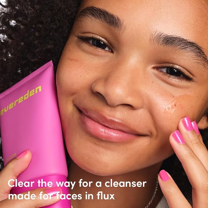 Evereden Steer Clear Balancing Jelly Cleanser for Teens: Clean & Vegan Teen Skin Care for Oily & Pimple-Prone Skin - Pre Teen Face Wash - Gently Cleanses Pores Without Drying - Tweens 10-12 and Beyond
