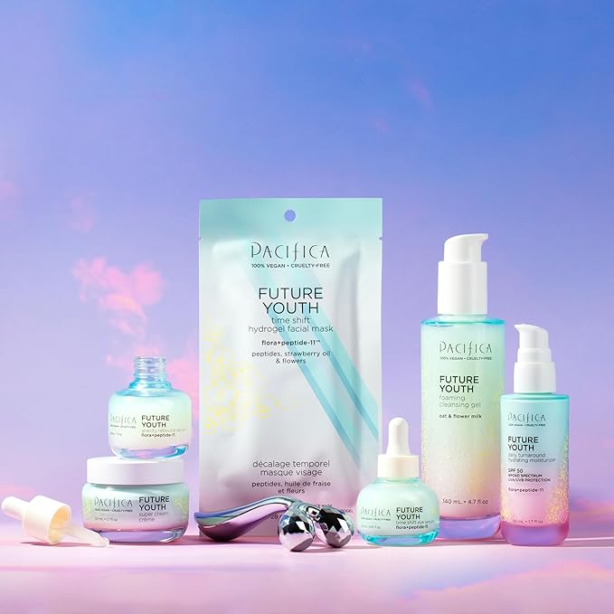 Pacifica Future Youth Time Shift Eye Serum – Peptide Eye Serum for Fine Lines & Dark Circles, Lifting & Firming Under Eye Treatment w/Flora + Peptide-11, Unscented Hydrating Gel for All Skin Types