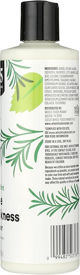 365 by Whole Foods Market, Volume & Thickness Conditioner with Rice Protein & Collagen, Rosemary Mint Scent, 16 Fl Oz