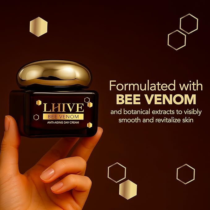 Bee Venom Anti-Aging Face & Neck Cream | Anti-Wrinkle Moisturizer That Firms & Tightens | Instant Face Lift | Non-Greasy & Fast-Absorbing | Manuka Honey, Aloe Vera & Squalane | 1.7 oz