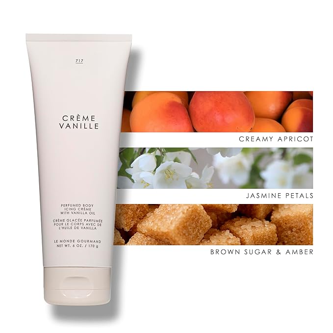 Le Monde Gourmand Crème Vanille Perfumed Body Icing Crème - 6 fl oz (177ml) - Vanilla, Floral, Sweet Notes