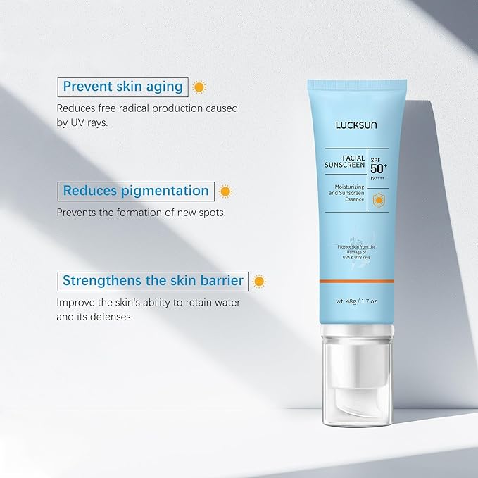 Clear Face Sunscreen SPF 50, 2 in 1 Hydrating SPF 50 Sunscreen - Free & Non-Sticky Travel Size Invisible Face Sunscreens, Broad Spectrum UVA/UVB Protection, Lightweight Hydrating for All Skin (1)