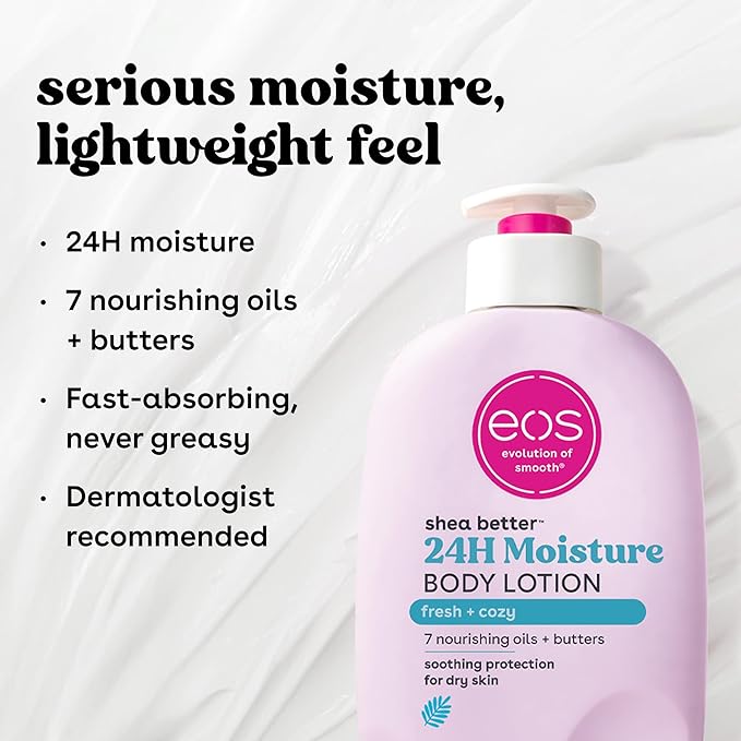 eos Fresh & Cozy Scent Layering Bundle - Body Wash, Body Mist, Body Lotion