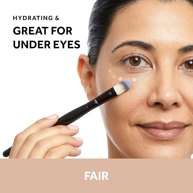 No7 Lift & Luminate Triple Action Serum Concealer - Fair - Anti Aging Liquid Concealer Makeup for Blemishes & Dark Circles - Medium to Full Coverage Concealer for Face (8ml)