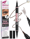 iMethod Liquid Eyeliner - Waterproof Eyeliner 2-in-1 Dual-Ended Eye Liner with Precise Brush-Tip and Thick Tip, Black Liquid Liner Pen, Matte Finish, Long Lasting, Smudge-proof, Transfer-proof, Brown