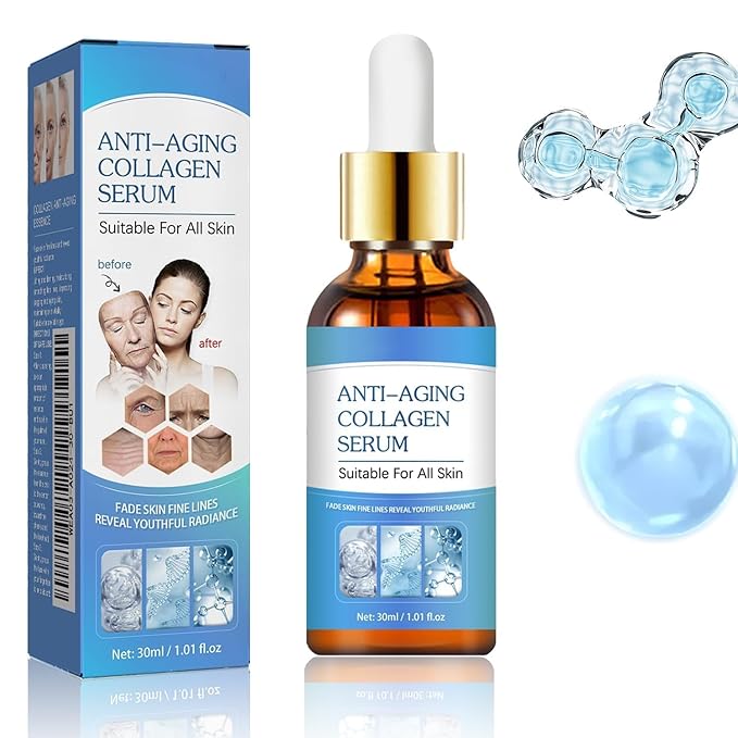 Anti-Aging Sserum Box Stock Solution Facial Serum | Box Face Serum | Suitable skincare serum for women.,Anti Aging Face Tightening, Boost Skin Collagen, Reduce Wrinkles & Plump Skin. (White 2 Box)