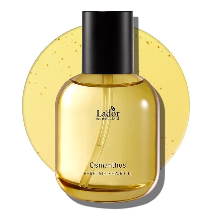 LADOR Hair Perfume Oil for Dry Damaged Hair - Anti Frizz Nourishing Fragrance Gloss Oil Serum Leave-In Conditioner Hold Curls & Waves No Sulfate Paraben 2.7 Fl Oz 03 Osmanthus Korean Haircare