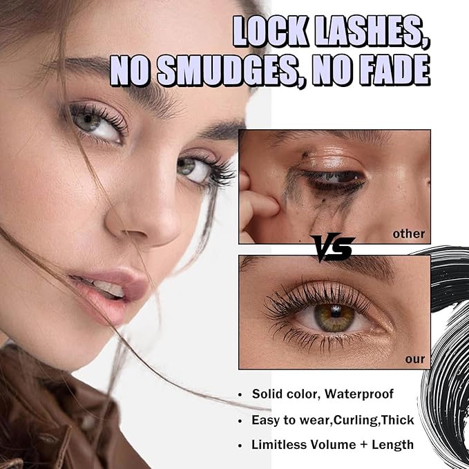 Telescopic Tubing Mascara for Women 60 Plus - Sky High Lift, Waterproof, Nourishing Essence, Gentle Lash Definition