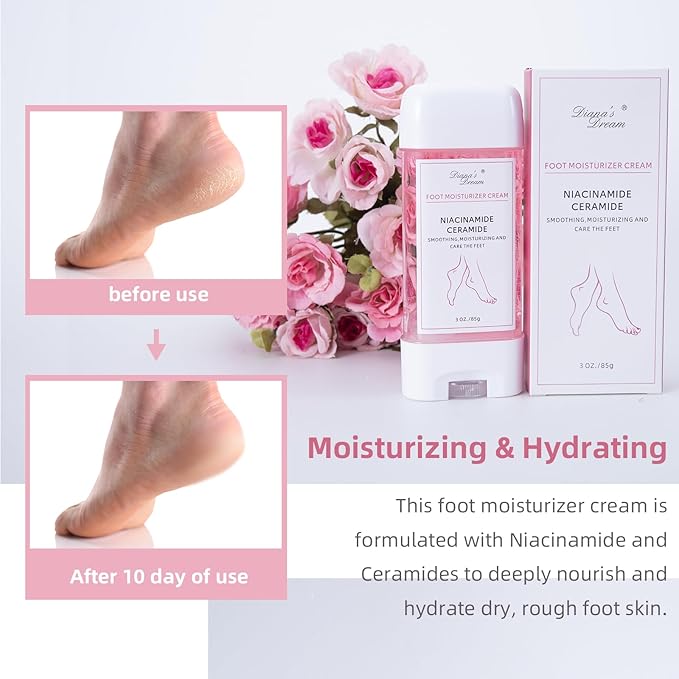 DIANA'S DREAM Foot Cream Foot Moisturizer, Dry|Cracked Foot Repair Ultra-Hydrating Foot Cream Moisturizer, Foot Repair Skin Healing Ointment for Cracked Heels and Dry Feet, 3 Oz